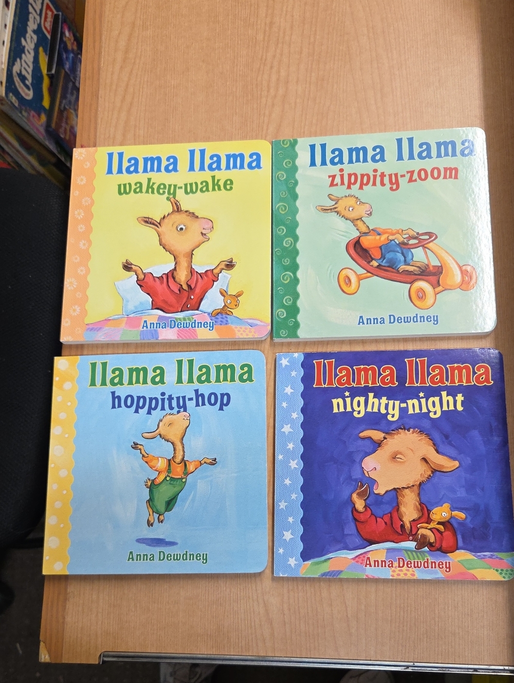 Set of 4 Llama Llama board books by Anna Dewdney